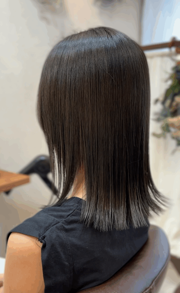 ユイットで縮毛矯正した方のヘアスタイル